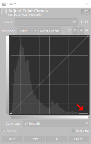 default values curves