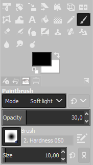 setup Gimp's brush