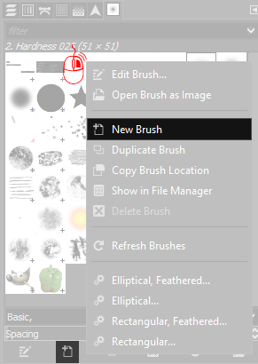 create new brush