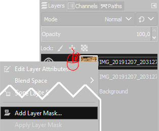 Gimp's layer mask