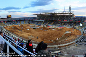 Stadio olimpico di Barcellona per gli X-Games.