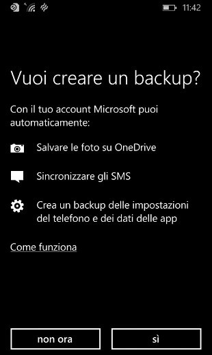 Creare Backup