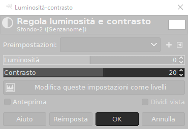 Regolazione del contrasto