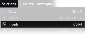 gimp inverti selezione