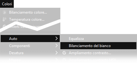 Colori, auto, bilanciamento del bianco.