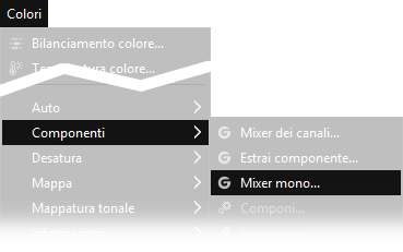 Colori, componenti, mixer mono.