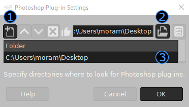 how to use photoshop plugins in gimp